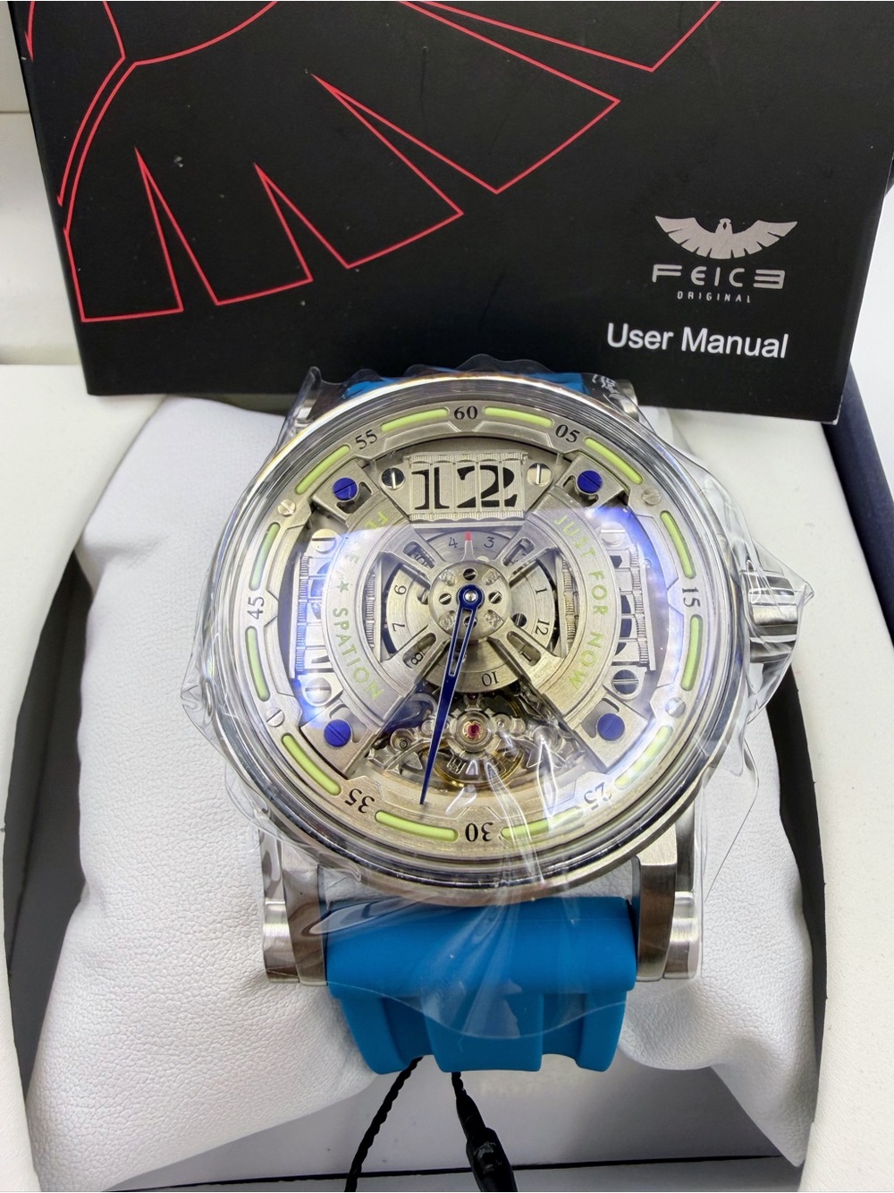 FEICE FM501 Celestial Orbit Automatic Skeleton Watch Blue